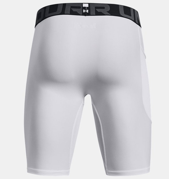 Beyaz Erkek UA HeatGear Armour Kısa Tayt