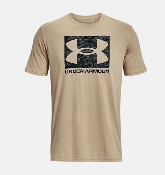 Kahverengi Erkek UA ABC Camo Boxed Logo Kısa Kollu T-shirt