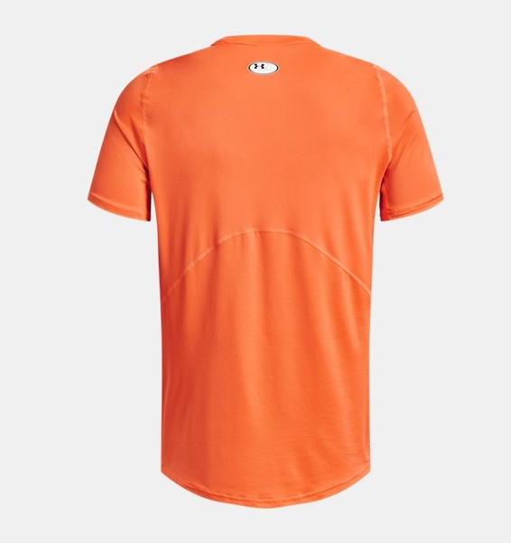 Turuncu Erkek UA HeatGear Armour Fitted Kısa Kollu T-shirt