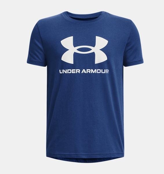 Mavi Çocuk UA Sportstyle Logo Kısa Kollu T-shirt