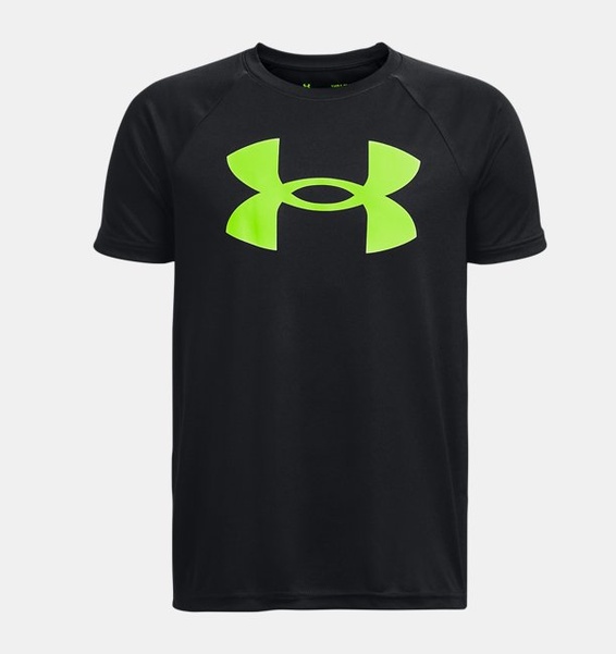 Siyah Erkek Çocuk UA Tech™ Big Logo Kısa Kollu T-shirt