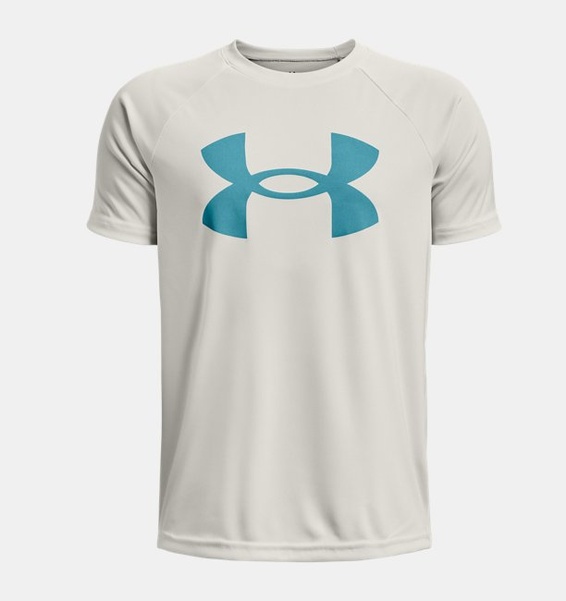Gri Erkek Çocuk UA Tech™ Big Logo Kısa Kollu T-shirt