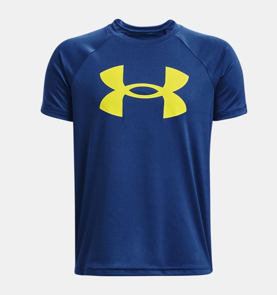 Mavi Erkek Çocuk UA Tech™ Big Logo Kısa Kollu T-shirt