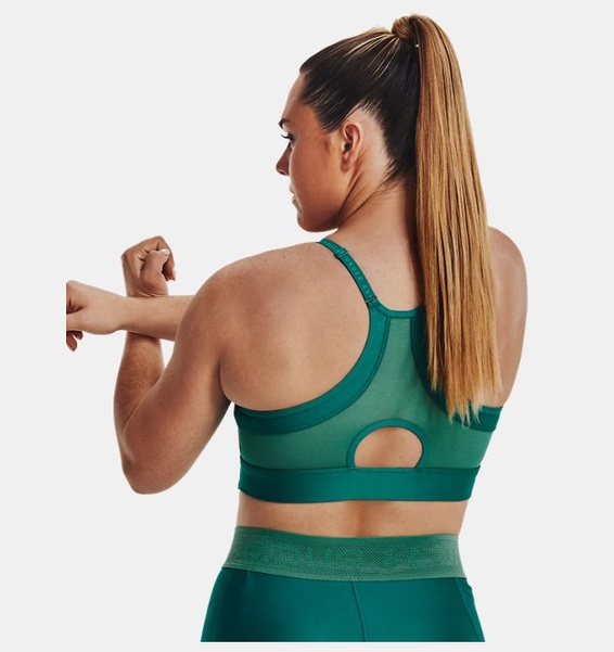 Yeşil Kadın UA Infinity Low Covered Spor Sütyeni