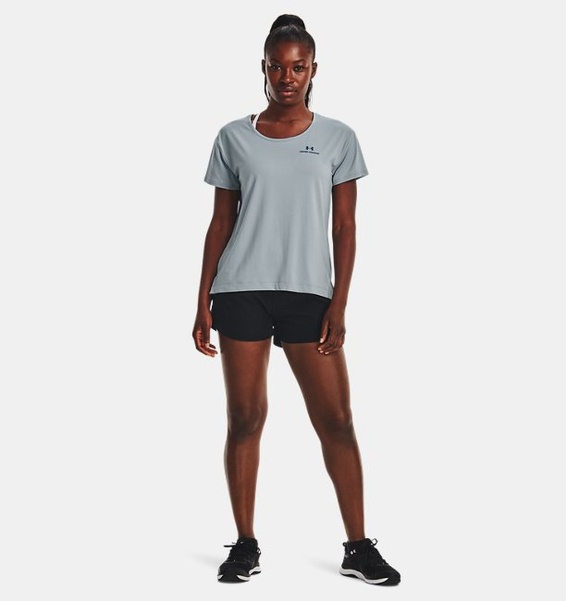 Mavi Kadın UA RUSH™ Energy Core Kısa Kollu T-shirt