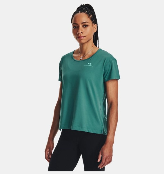 Yeşil Kadın UA RUSH™ Energy Core Kısa Kollu T-shirt