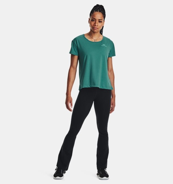 Yeşil Kadın UA RUSH™ Energy Core Kısa Kollu T-shirt