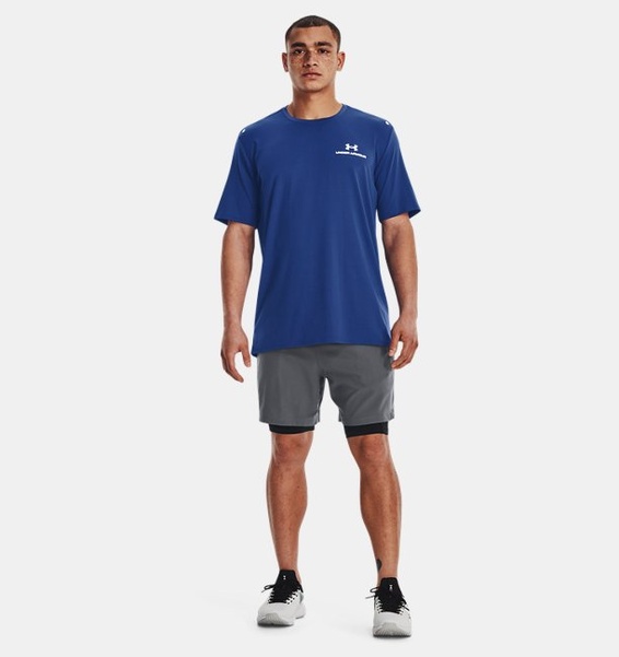 Mavi Erkek UA RUSH™ Energy Kısa Kollu T-shirt