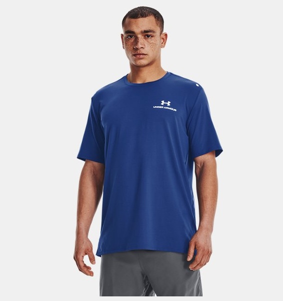 Mavi Erkek UA RUSH™ Energy Kısa Kollu T-shirt