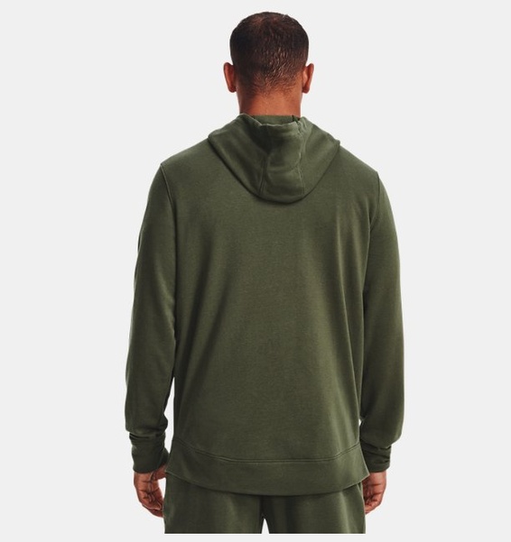 Haki Erkek UA Rival Terry LC Tam Fermuarlı Sweatshirt