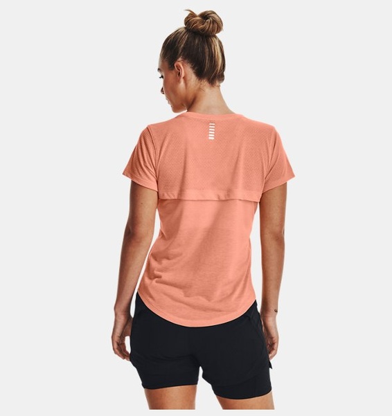 Yavruağzı Kadın UA Streaker Koşu Kısa Kollu T-shirt