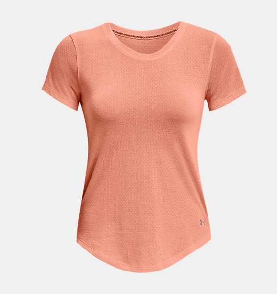 Yavruağzı Kadın UA Streaker Koşu Kısa Kollu T-shirt