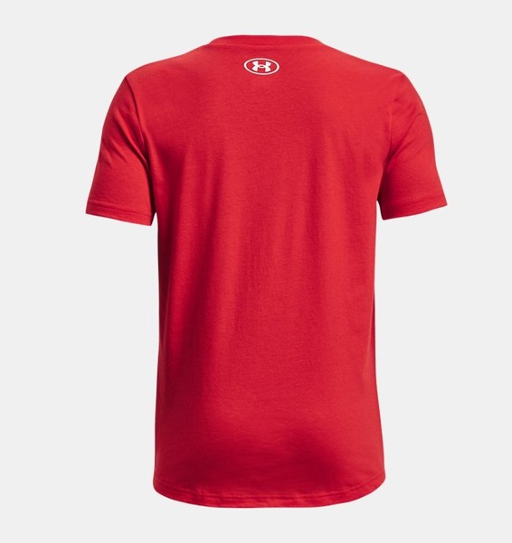 Kırmızı Çocuk UA Sportstyle Logo Kısa Kollu T-shirt