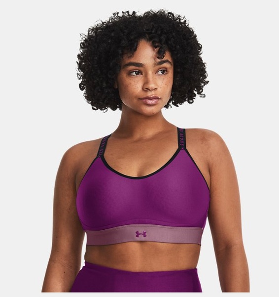 Mor Kadın UA Infinity Low Covered Spor Sütyeni