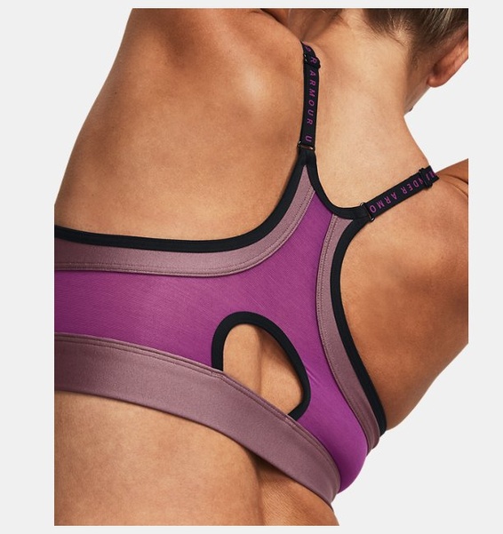 Mor Kadın UA Infinity Low Covered Spor Sütyeni