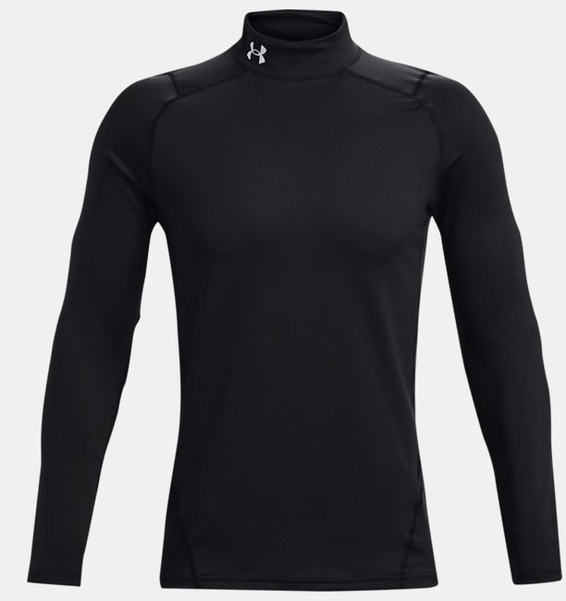 Siyah Erkek UA ColdGear Armour Fitted Mock Uzun Kollu T-shirt