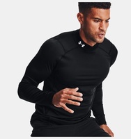 Erkek UA ColdGear Armour Fitted Mock Uzun Kollu T-shirt