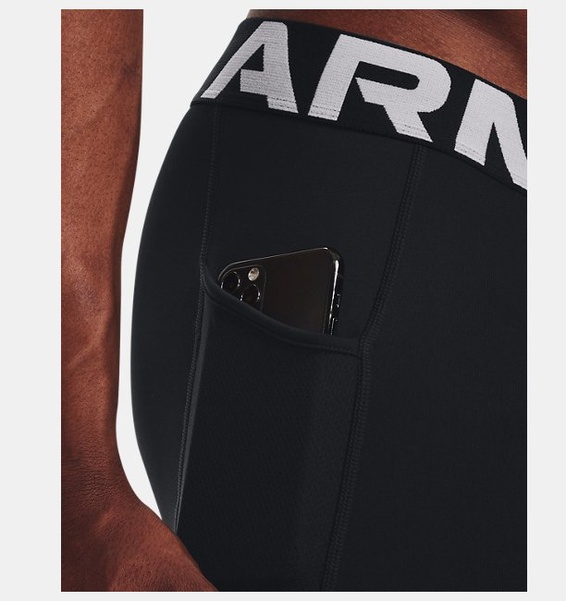 Siyah Erkek UA ColdGear Armour Tayt