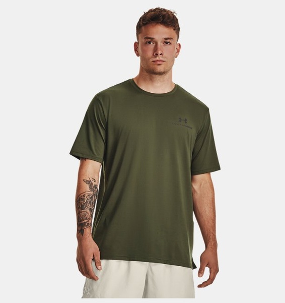 Yeşil Erkek UA RUSH™ Energy Kısa Kollu T-shirt