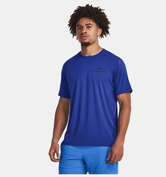 Mavi Erkek UA RUSH™ Energy Kısa Kollu T-shirt