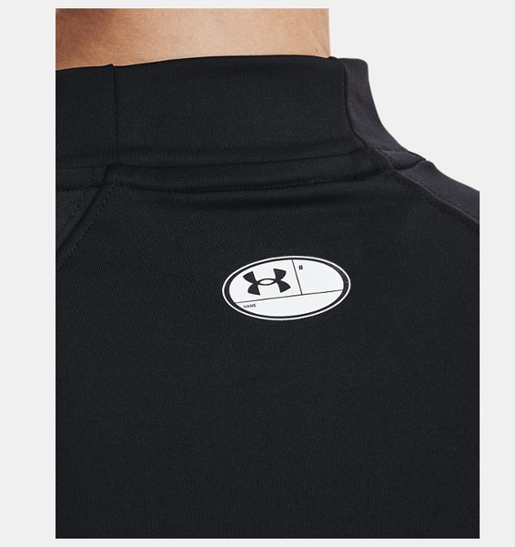 Siyah Kadın UA ColdGear Authentics Mock Uzun Kollu T-shirt