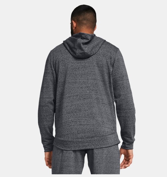Gri Erkek UA Rival Terry LC Tam Fermuarlı Sweatshirt