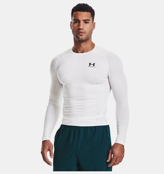 Erkek UA HeatGear Armour Compression Uzun Kollu T-shirt