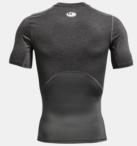 Gri Erkek UA HeatGear Armour Compression Kısa Kollu T-shirt
