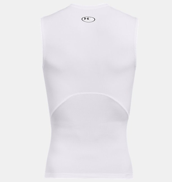 Beyaz Erkek UA HeatGear Armour Compression Atlet