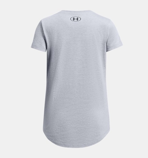 Gri Çocuk UA Sportswear Logo Kısa Kollu T-shirt