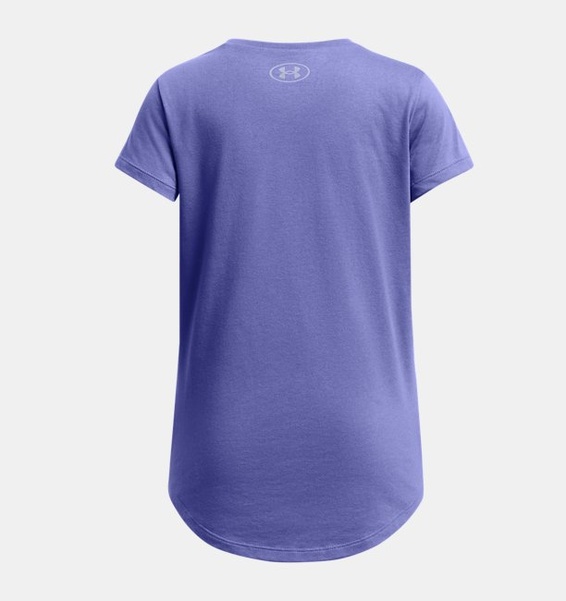Mor Çocuk UA Sportswear Logo Kısa Kollu T-shirt