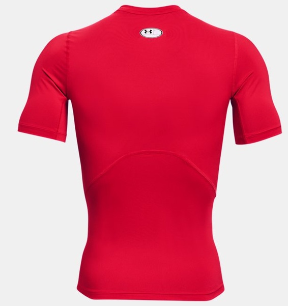 Kırmızı Erkek UA HeatGear Armour Compression Kısa Kollu T-shirt