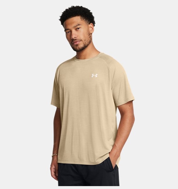 Vizon Erkek UA Tech Textured Kısa Kollu T-shirt