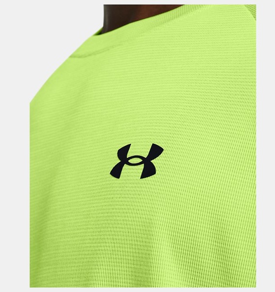 Yeşil Erkek UA Tech Textured Kısa Kollu T-shirt