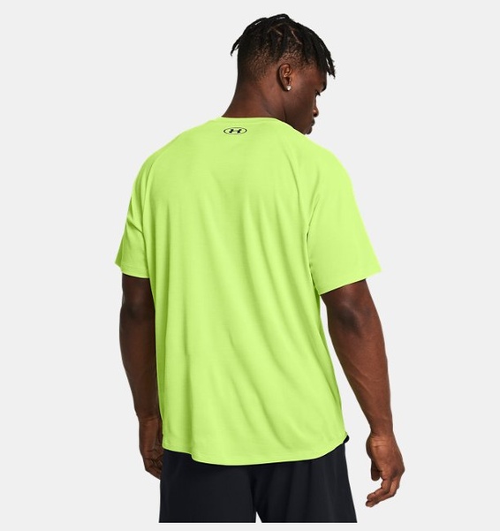 Yeşil Erkek UA Tech Textured Kısa Kollu T-shirt