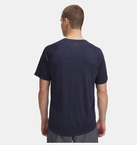 Gri Erkek UA Tech Textured Kısa Kollu T-shirt