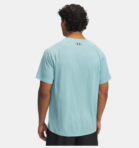 Açık Gri Erkek UA Tech Textured Kısa Kollu T-shirt