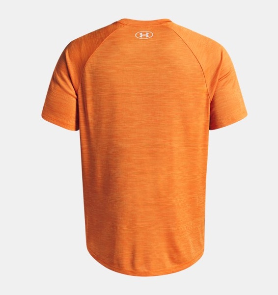 Turuncu Erkek UA Tech Textured Kısa Kollu T-shirt