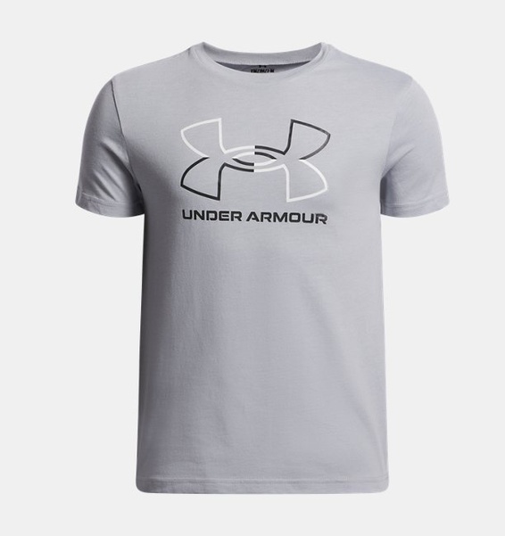 Gri Erkek Çocuk UA GL Foundation Kısa Kollu T-Shirt