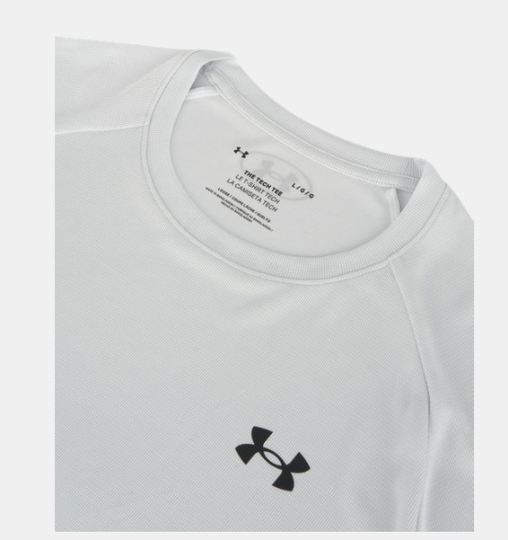 Gri Erkek UA Tech Textured Kısa Kollu T-shirt