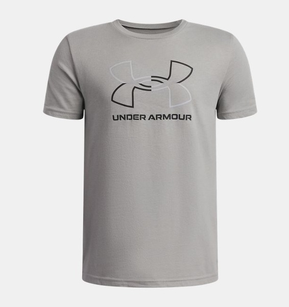 Gri Erkek Çocuk UA GL Foundation Kısa Kollu T-Shirt