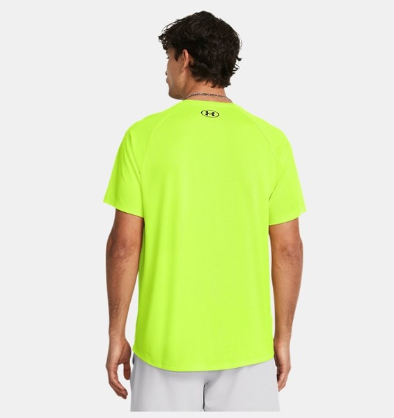 Neon Sarı Erkek UA Tech Textured Kısa Kollu T-shirt