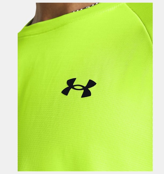 Neon Sarı Erkek UA Tech Textured Kısa Kollu T-shirt