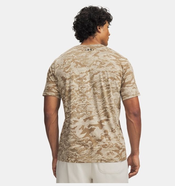 Kahverengi Erkek UA ABC Camo Kısa Kollu T-shirt