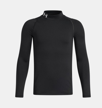 Erkek Çocuk ColdGear® Armour Mock Uzun Kollu T-shirt