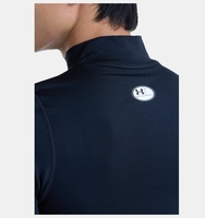 Erkek UA HeatGear Armour Compression Mock Kısa Kollu T-shirt
