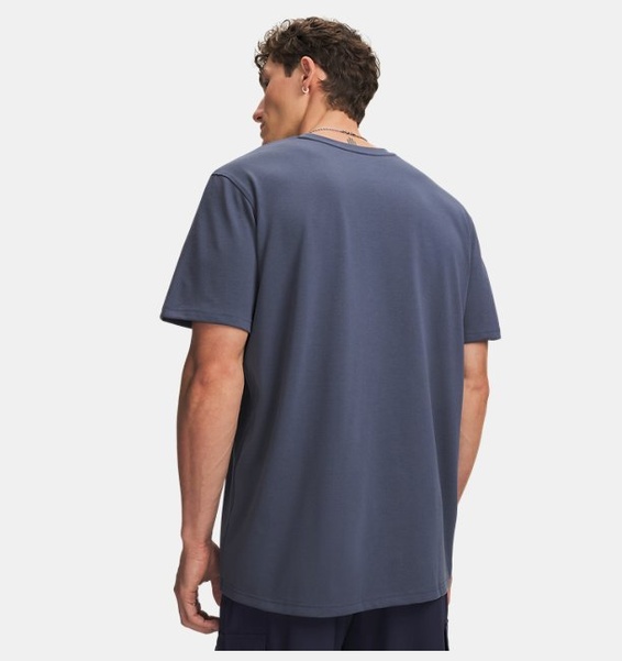 Siyah Erkek UA LOGO EMB Heavyweight Kısa Kollu T-shirt
