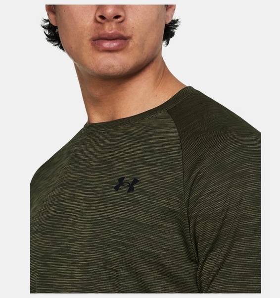 Siyah Erkek UA Tech Textured Kısa Kollu T-shirt