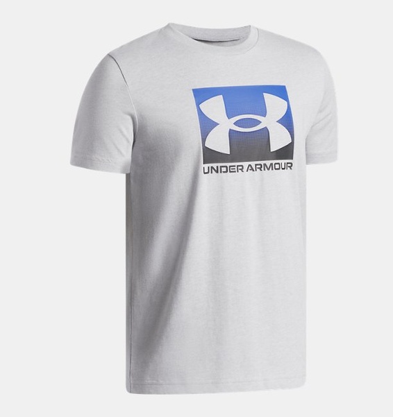Siyah Çocuk UA Boxed Sports Update Kısa Kollu T-shirt