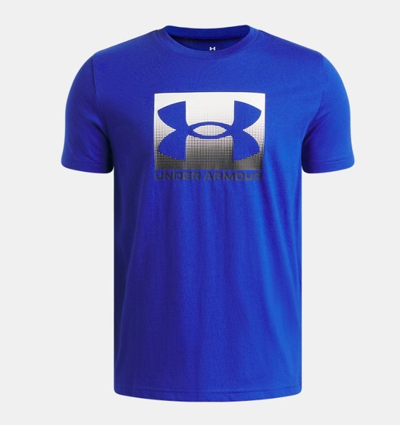 Siyah Çocuk UA Boxed Sports Update Kısa Kollu T-shirt